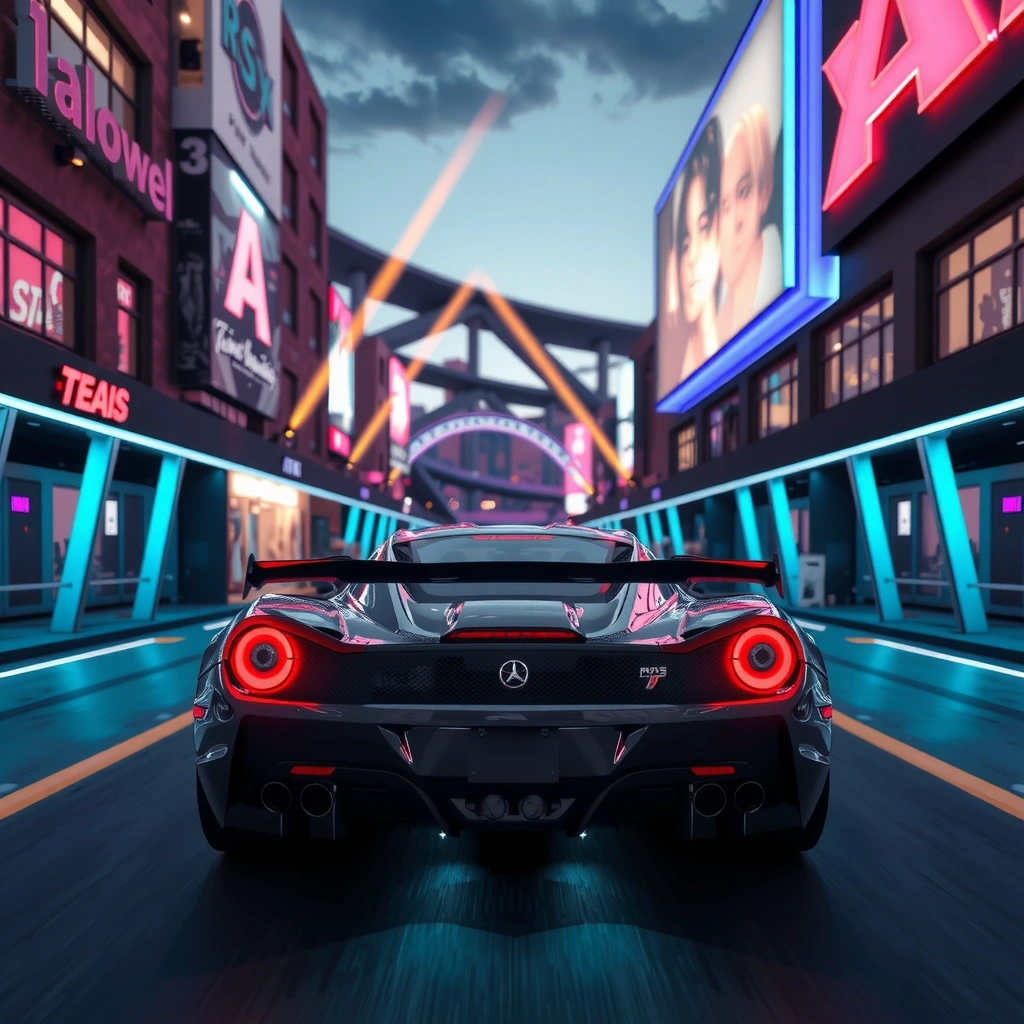 Neon Street Racer game screenshot