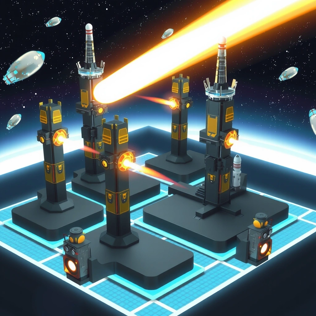 Quantum Tower Defense game screenshot